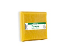 Yellow Beeswax Block - Natural, Triple Filtered - 1 Pound, Honey Scent