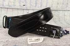 Dutyman 5011 Leather 2 1/4" 2.25" Duty Belt Police Hook and Loop Small 32/34