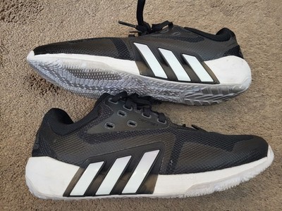 Adidas Dropset Womens Size 9 Black White Running Athletic Shoes Sneakers