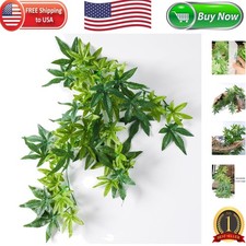 Non-Toxic 12-Inch Silk Reptile Hanging Plant - Perfect for Aquatic Habitats