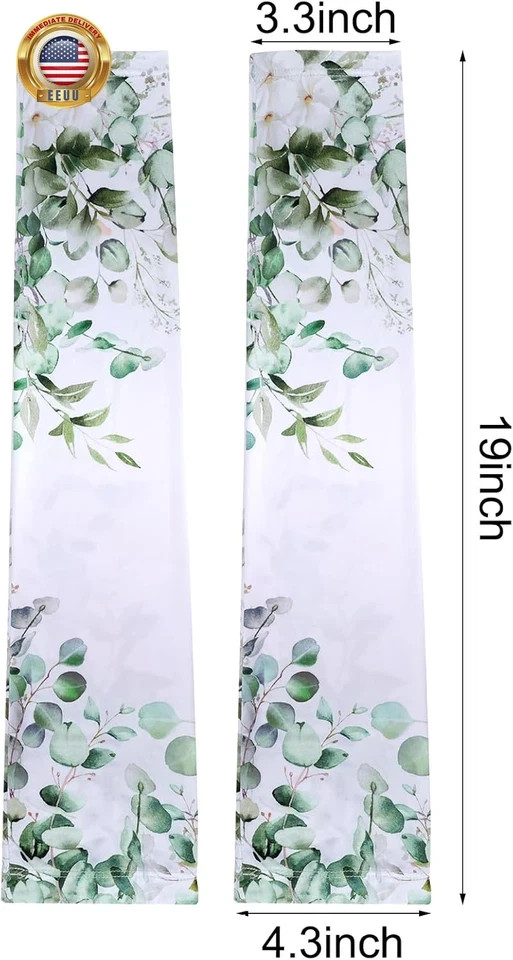 Cooling Gardening Sleeves for Women Leafs Floral Sun Protection Arm Covers Thorn