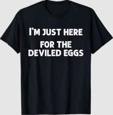 I'm Just Here for The Deviled Eggs Funny Couple Matching T-Shirt