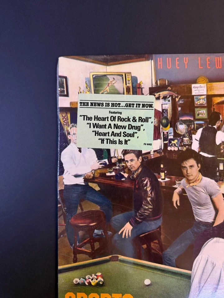 HUEY LEWIS & THE NEWS Sports SEALED ORIG 1983 VINYL LP w/Hype Sticker NO CUTS - Image 3 of 4