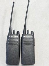  LOT OF 2 Motorola CP100d UHF Two Way Radios 16CH AAH87YDC9JA2AN w/Battery