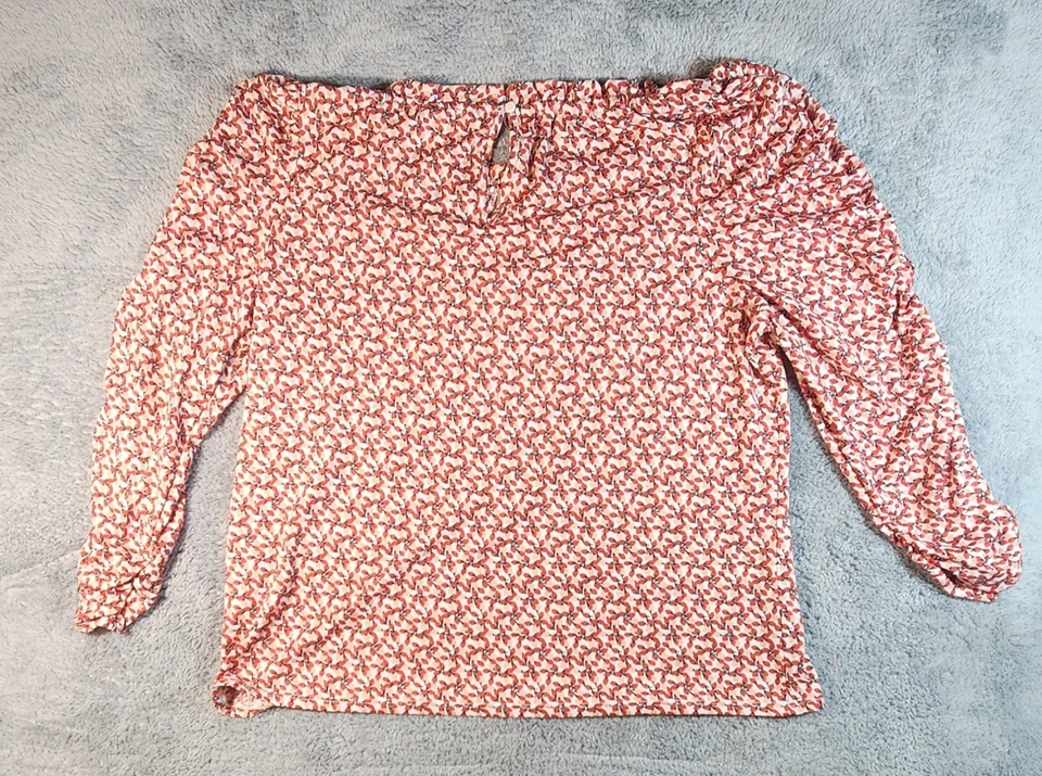 Pulôver feminino Max Studio estampa floral leve tamanho XL manga longa - Imagem 2 de 4