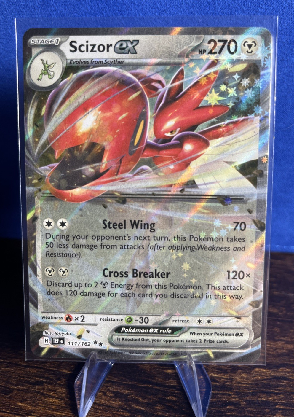 Pokemon TCG Scizor ex 111/162 Temporal Forces NM