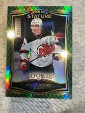 2023-24 Upper Deck Stature Rookie Simon Nemec 251/375 Green Refractor