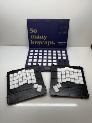 ZSA Voyager (NIB) Complete Set of Polar White US Keycaps and Shoccs
