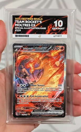 Team Rockets Moltres EX 229 Sir Destined Rivals - Ace 10 - Perfect Subgrades