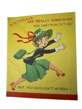 1950s Birthday Greeting Card Made In USA Paper Collectible By Fun’s A Poppin’