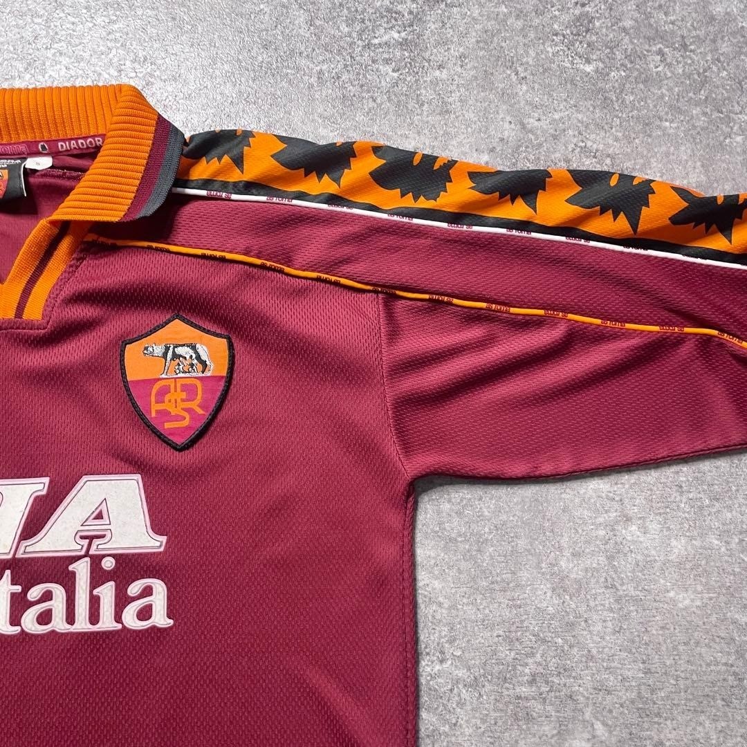 Totti #10 AS Roma 98/99 Home L/S Jersey S Authentic | eBay