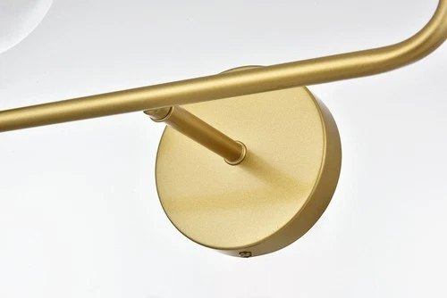 Elegant Lighting LD7321W19 Genesis 2 Light 10" Tall Bathroom - Brass - Picture 3 of 12