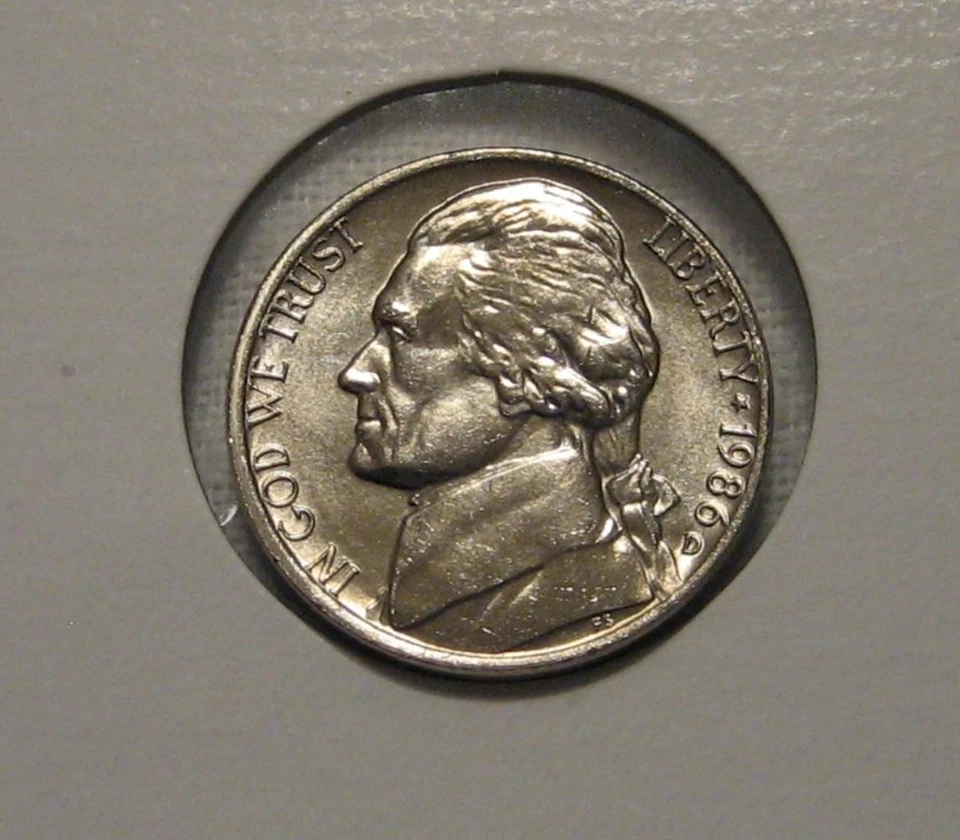 1986-D 6 FULL STEP (FS)  BU GEM JEFFERSON MUST SEE ADDITION TO ANY COLLECTION - Image 4 of 4
