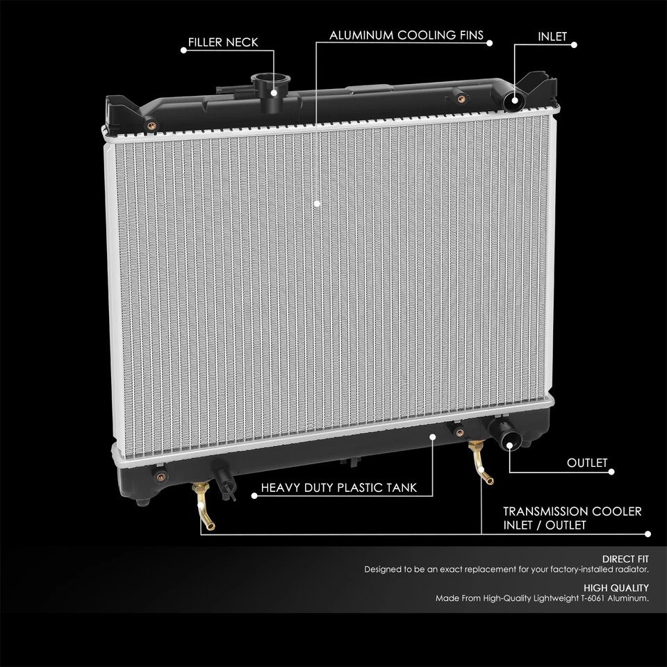 PARA 1994-1997 GEO TRACKER SUZUKI X90 2089 ESTILO OE RADIADOR DE REFRIGERACIÓN DE ALUMINIO Foto 2 de 4