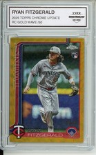 2025 Topps Chrome Update #USC8 Ryan Fitzgerald Gold Wave Refractors #/50