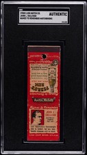 1950S LION MATCH CO. NAMES TO REMEMBER MATCHBOOKS JOHN L. SULLIVAN SGC A