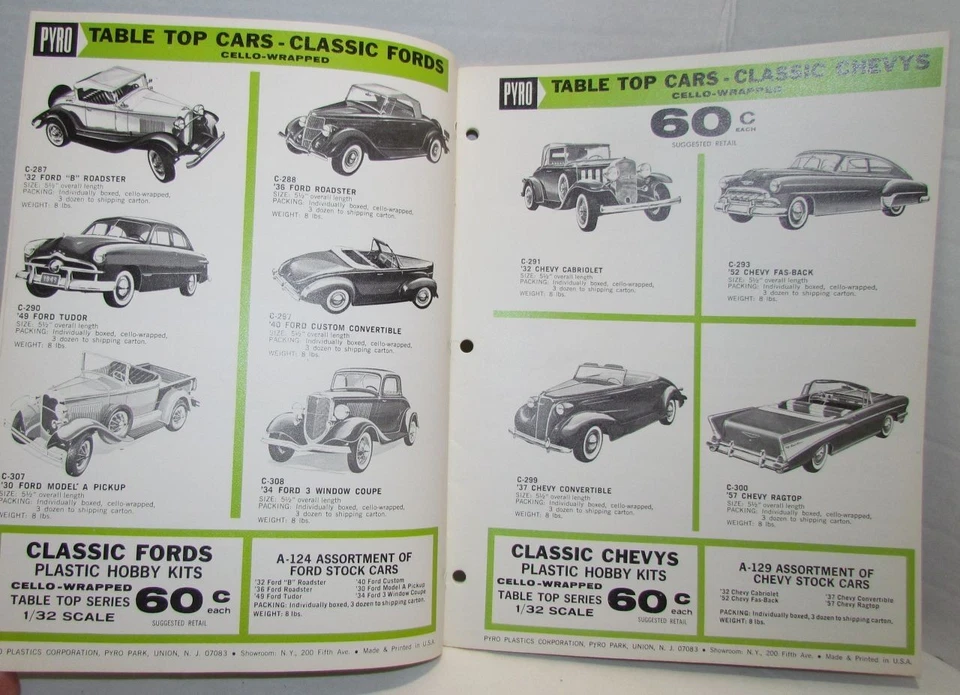 1969 Pyro Plastics Model Kits Catalog: cars, boats, dinosaurs, firearms, 28 pgs - Image 2 of 4