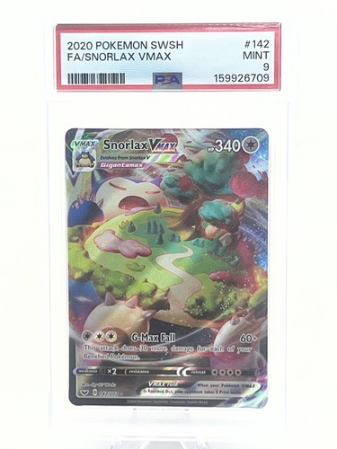 Snorlax VMAX graded PSA 9 for sale on eBay