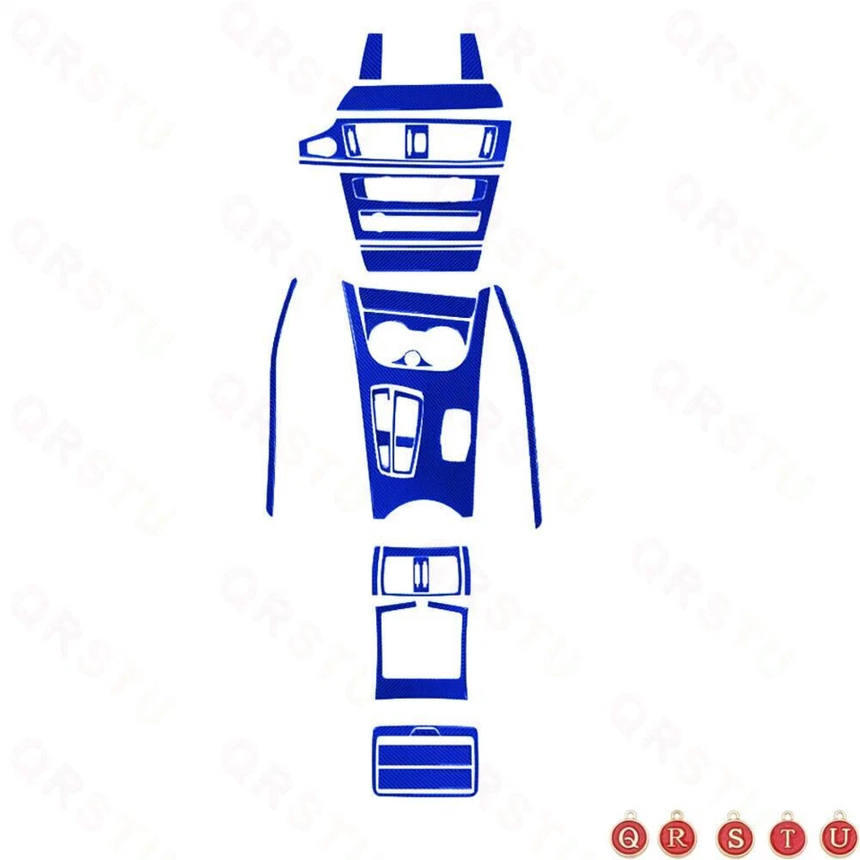 30X Blue Carbon Fiber Center Console Trim For BMW X3 F25 X4 F26 2011-2017 Type A - Image 2 of 4