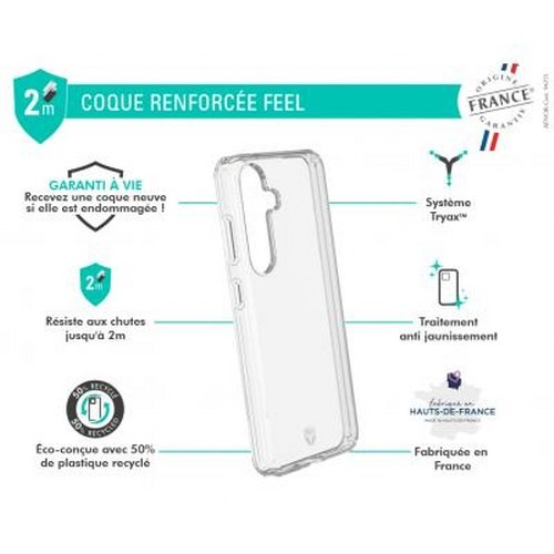Coque antichoc pour Galaxy S24 Plus avec inserts 3D anti-dérapants - 2