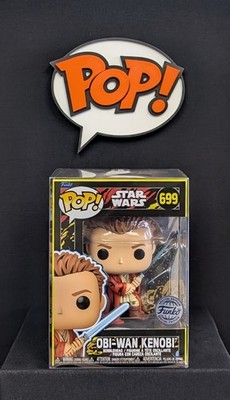 ''FUNKO POP'' ''STAR-WARS'' ''OBI-WAN KENOBI'' ''699'' ''RETRO'' ''FUNKO SPECIAL EDITION''