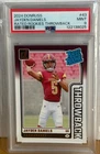 2024 PANINI DONRUSS FOOTBALL JAYDEN DANIELS THROWBACK RATED ROOKIE #43 PSA 9