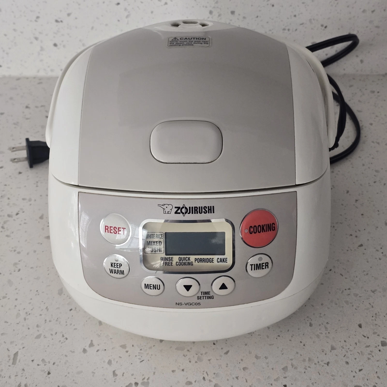 Zojirushi Micom 3-Cup Electric Rice Cooker and Warmer NS-VGC05 Tested Works