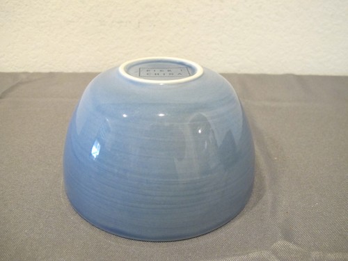 (4) Pier 1 Ceramic Blue & Green Cereal Bowls 6" - Picture 4 of 5