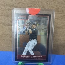 2006 Bowman Chrome Base Set Miguel Cabrera #194 Miami Marlins Baseball Card