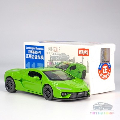 1/40 Lamborghini Temerario Model Car Diecast Toy Vehicle Collection Gift Green