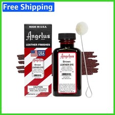 Permanent Brown Leather Dye for Shoes  Crafts - 3 fl oz - Professional Quality