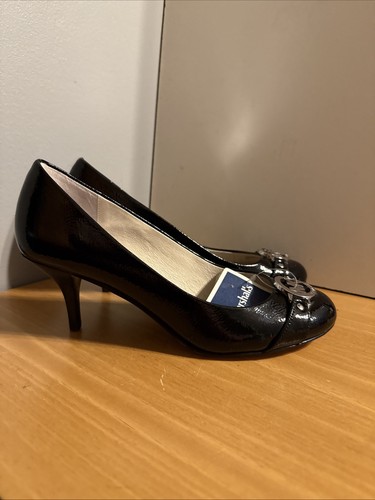 Women’s Size 6M Michael Kors Black Patent Leather Pump Shoes New - Picture 1 of 7
