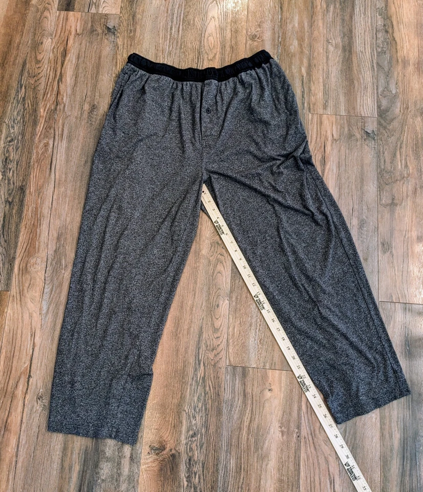 Ropa de dormir/salón John Bartlett Statement para hombre talla XXL gris con bolsillos RN #69016 Foto 4 de 4