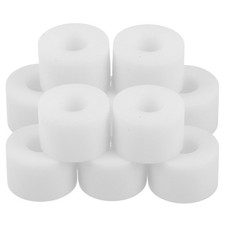 10Pcs White PU Shock Cushion Skateboard Bushings Kit for Roller Skates Repair