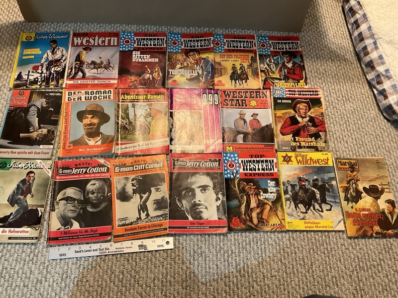 German Western And Detective Magazines, 1960’s? 19 Mags,  Vintage