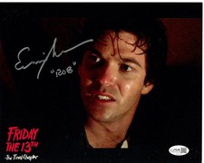 Erich Anderson signed 8x10 Photo Rob Dier Friday the 13th 4 Final Chapter JSA