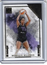 2025 Panini Impeccable WNBA Monique Billings GOLD BASE PARALLEL #21/25 Valkyries