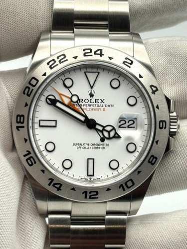 eBay Live - Rolex Explorer II 42mm White Dial Stainless Steel 226570 B&P 2021