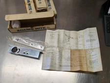 Adams Rite MS1851A-110-628 Deadlock radius faceplate, 7/8" backset, Long bar