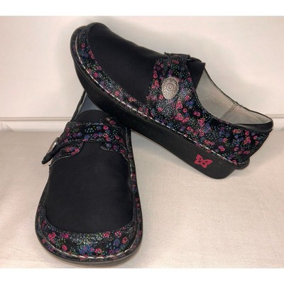 Alegria PG Lite Brenna Slip On Clogs Women Sz 40 US 9 Comfort Floral Multicolor