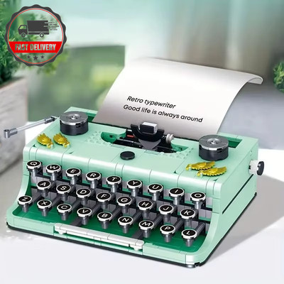 820PCS Retro Schreibmaschine Bausteine Set - Perfektes Geschenk für alle Altersgruppen!