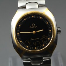 ▶[N MINT] OMEGA Seamaster Polaris Analog Digital YG/SS Orologio al Quarzo Uom...