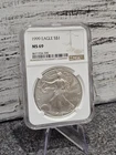 1999 $1 Silver American Eagle NGC Certified MS69 - Brown Label -1 oz .999 Silver