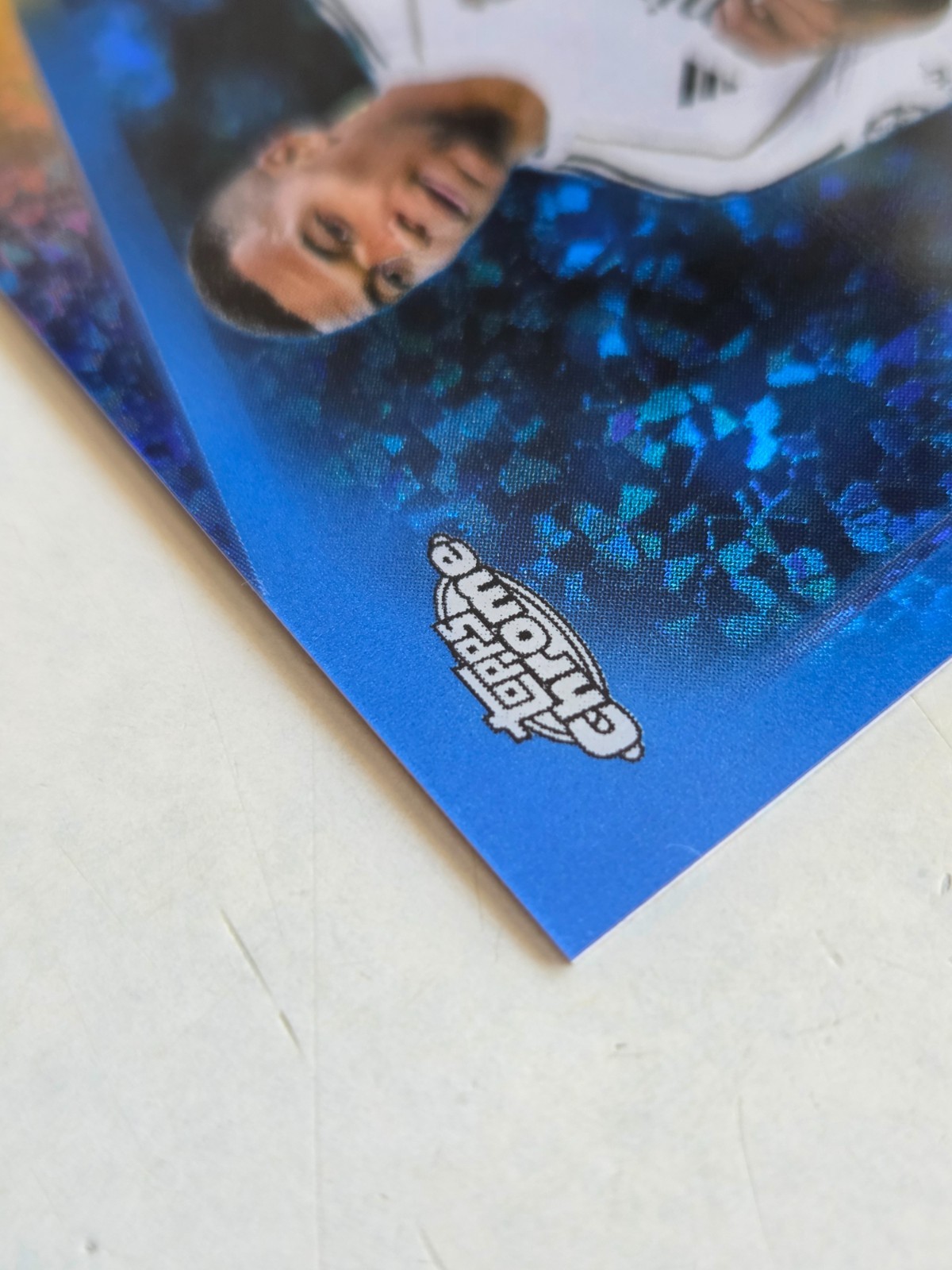 2025-26 Topps Chrome Kylian Mbappe #112 Blue Mini Diamond Refractor #/150 view 3