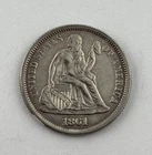 Gorgeous 1861 Seated Liberty Dime