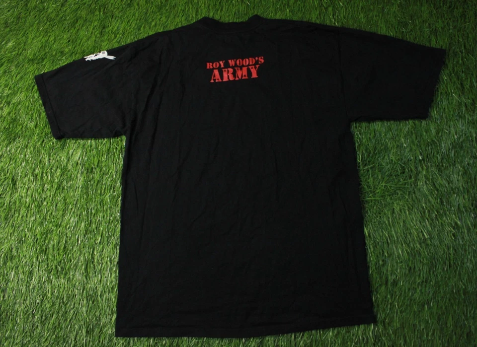 CAMISA JERSEY HOMBRE ROY WOOD'S EJÉRCITO AÑOS 90 VINTAGE BANDA Y2K TALLA OFICIAL L Foto 2 de 4