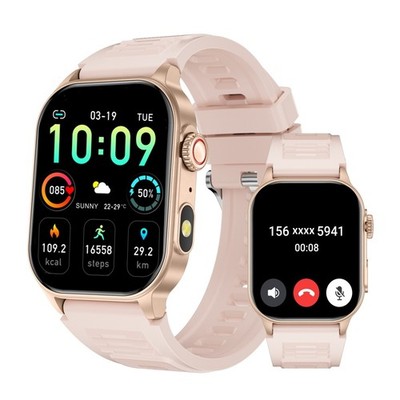 Smart Watch Men Women Bluetooth Call Receive/Dial Heart Rate Fitness Waterproof