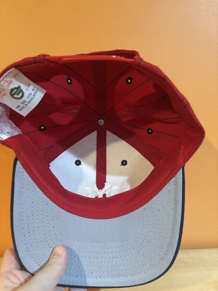 De colección New York Yankees MLB Años 90 Rayas G Gorra SnapBack Foto 4 de 4