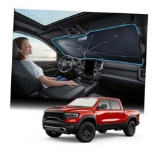 Windshield Sun Shade Umbrella Vinyl Coating Heat For Ram 1500/2500/3500