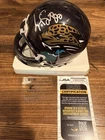 Jimmy Smith Jacksonville Jaguars Signed Mini Helmet JSA Certified